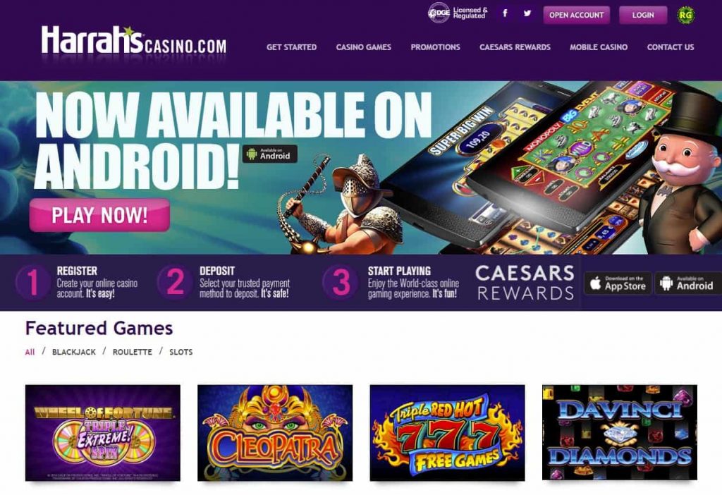 Harrahs Casino screenshot small